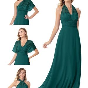 Azazie Fifi Bridesmaid dress in Peacock. Size 18